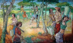 13-Golden Time,2011 9 136cm x 228cm 2011 Oil on Canvas