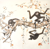 47-Chen-Wen-Si,-Ink-on-paper,-68-x-69cm