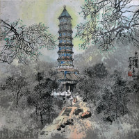 49-Wang Meng Hu 68-x-68cm