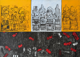 89-Zulkifli-Yusoff,-Treasure-Hunt,-1997,-Acrylic-on-canvas,-152-x-213-cm-