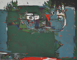41-Awang-Damit-Ahmad-EOC-Series-Ting-Ting-Elegi-Anak-Kecil-(1987)-Mixed-Media-on-Canvas-115cm-x-145cm-Setia
