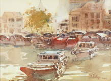 LOT 30 Ong-Kim-Seng-_Singapore_-(1991)-27cm-x-37cm-Watercolour-on-paper--RM-7,000---10,000