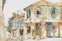 LOT 49 Ong-Kim-Seng-_Chinatown_-(1991)-36cm-x-54cm-Watercolour-on-paper-RM-14,000---24,000-