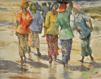 LOT 60 -KHALIL-IBRAHIM-East-Coast-Series-1995-27 x 36 cm