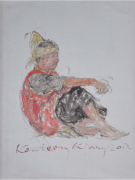 3-Warrior, 2012 RM 3,300.00-SOLD | Oil on canvas | 45 x 33 cm