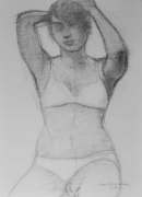 9-Bodyline Series, 2008 RM 4,620.00-SOLD | Charcoal on paper | 73.5 x 53 cm