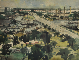 Lot 18-Lee-Choon-kee,-2012,-Watercolour-on-paper,-51.5-x-75cm-