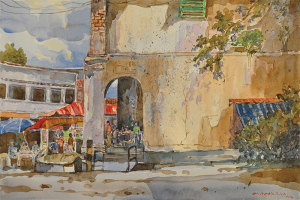 Lot 22-Shafurdin-Habib,(2),-2014,-Watercolour-on-paper,-30-x-45cm