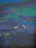 Lot 30-Long-Thien-Shih,-Peacock-Rock-Cod-&-Coral,-2001,-Acryic-on-canvas,-121-x-91-cm