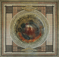Lot 36-Zulkifli-Yusoff,-Mixed-media-collage-on-board,-125-x-125cm