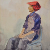 Lot 59-Tong-Chin-Sye-1983-Watercolour-on-paper-27.5-x-27.5-cm