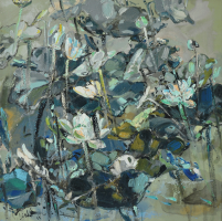 Lot 64-Soon-Lai-Wai,-The-Journey---Life-Cycle-38,-2011,-Mixed-media-on-canvas,-91-x-91cm