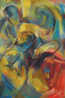 Lot 89-YUSOF-GHANI-B.-Johor,-1950-Segerak-Series---Actor-V,-2004-Signed,-titled-and-dated-on-verso-Oil-on-canvas-92-x-61-cm