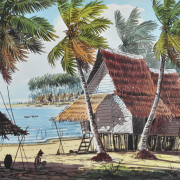 Lot 73-A.B-Ibrahim,-Watercolour-on-paper,-27.5-x-38cm