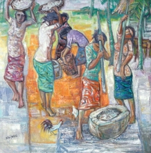 15-Happy Life,2011 92cm x 92cm 2011 Oil on Canvas