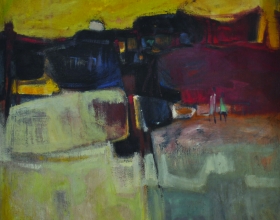 20-Landscape, 1981 Oil on Canvas 86cm x 86cm Oil on Canvas