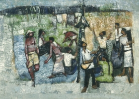 24-Padi Field, 1971 50cm x 71 cm 1971 Oil on Canvas