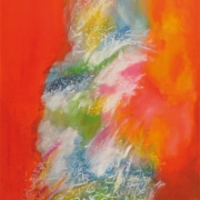 4-Aku dan Alam Ini Tasik Cini, 1989 RM 62,700.00-SOLD | Acrylic on canvas | 120.5 x 90 cm