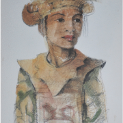 5-Dancer - Figure II, 1997 RM 20,900.00-SOLD | Mixed media on paper | 67 x 38 cm