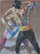 1-Pertarungan,-1996-RM-36,300.00-SOLD-_-Pastel-on-paper-_-65-x-49-cm