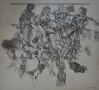 20-Khalil-ibrahim,-1997,-Pen-on-board,-40-x-40cm