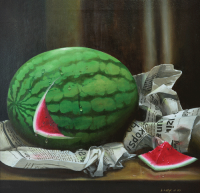 35-A.-Latif.-M,-1997,-Oil-on-canvas,-52-x-53cm