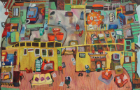 36-Yau-Bee-Ling,-The-Many-Corners-of-My-House,-2000,-oil-on-canvas,-65-x-101cm