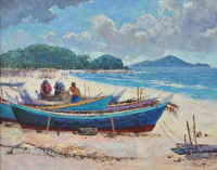 45-M.-Zain,-1996,-Oil-on-canvas,-39.5-x-49.5cm