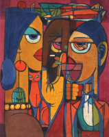 17-Chuah-Teng-Teng-_Figures_-(1970's)-Batik-57-x-44.5-cm