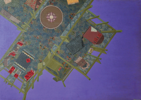 26-Mastura-Abdul-Rahman,-Interior-92-1,-1992,-Mixed-media-on-board,-67-x-94cm