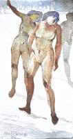 80-Khalil-Ibrahim-'Nude-In-Motion'-(1980)-Watercolour-on-Paper,-15cm-x-28cm-RM-2,500----3,500