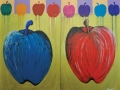 5-Apples, 2011 RM 1,680.00-SOLD | Oil on canvas | 90 x 120 cm