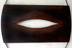 Abdul Multhalib Musa %22Torn in Two%22 (2003) Lasercut Mild Steel (2003) 120cm x 66cm x 4.5cm RM 12,000