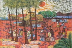 Kwan Chin %22Kampung Life%22 (2012) Batik 76 x 101.5cm RM9,500