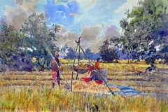 Shafurdin Habib %22Tunaian II%22 (2011) Watercolour on Paper. 43.5cm x 28.5cm. RM 2,200