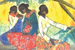 Tan Thean Song XXXXX, 2007 Signed “Thean Song” on lower left Batik 48 x 78 cm