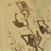5-Gibbons, Undated RM 56,000.00-SOLD | Chinese ink and watercolour on paper | 69 x 75.5 cm