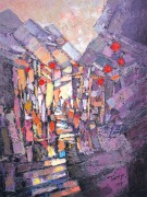 2-Sunset, 2009 RM 7,700.00-SOLD | Oil on canvas | 80 x 60 cm