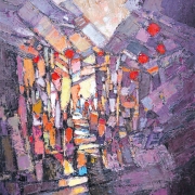 2-Sunset, 2009 RM 7,700.00-SOLD | Oil on canvas | 80 x 60 cm