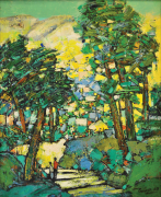 5-Strolling in the Park, 2003 RM 7,280.00-SOLD | Oil on canvas | 73 x 58.5 cm