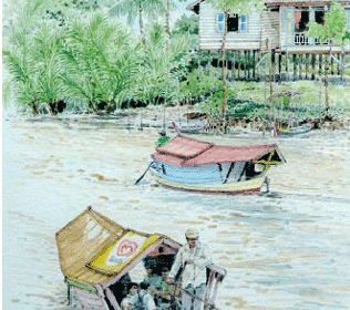 1-Crossing-The-River-2003-RM-2450.00-SOLD-Watercolour-on-paper-18-x-25-cm