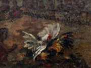 1- Cock Fight, 1967RM 36,300.00-SOLD | Oil on canvas | 54 x 72.5 cm