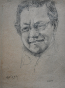 5-Chuah-Siew-Teng-Tun-Mahathir-2004-Charcoal-on-Paper-26.5cm-x-20.5cm