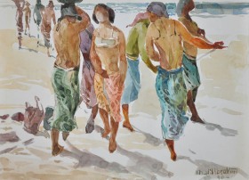 12-Khalil Ibrahim. East Coast Series (2002) 21cm x 30cm Watercolour on Paper