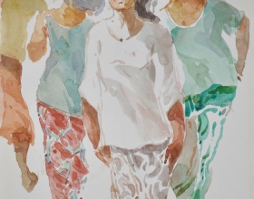 15-Khalil Ibrahim. East Coast Series (2007) 21cm X 30cm Watercolour on Paper