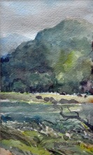 19-Mokhtar Ishak. Bachok (1995) 12 cmx 21cm watercolour on paper