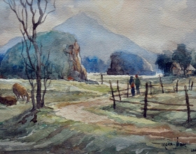 27-Mokhtar Ishak. Imaginary Landscape (2001) 17.5 cm x 21cm watercolour on paper