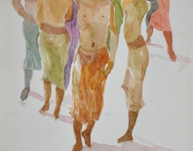 9-Khalil Ibrahim. Bali Nude Series (2006) Watercolour on Paper 21cm x 30cm