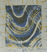 5-Kebaya Series - Putih Biru, 1999 RM 2,750.00-SOLD | Batik | 46 x 41 cm