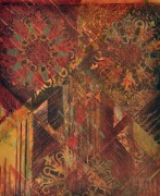 7-Untitled, 2001 RM 1,650.00-SOLD | Mixed media batik collage | 53 x 43.5 cm